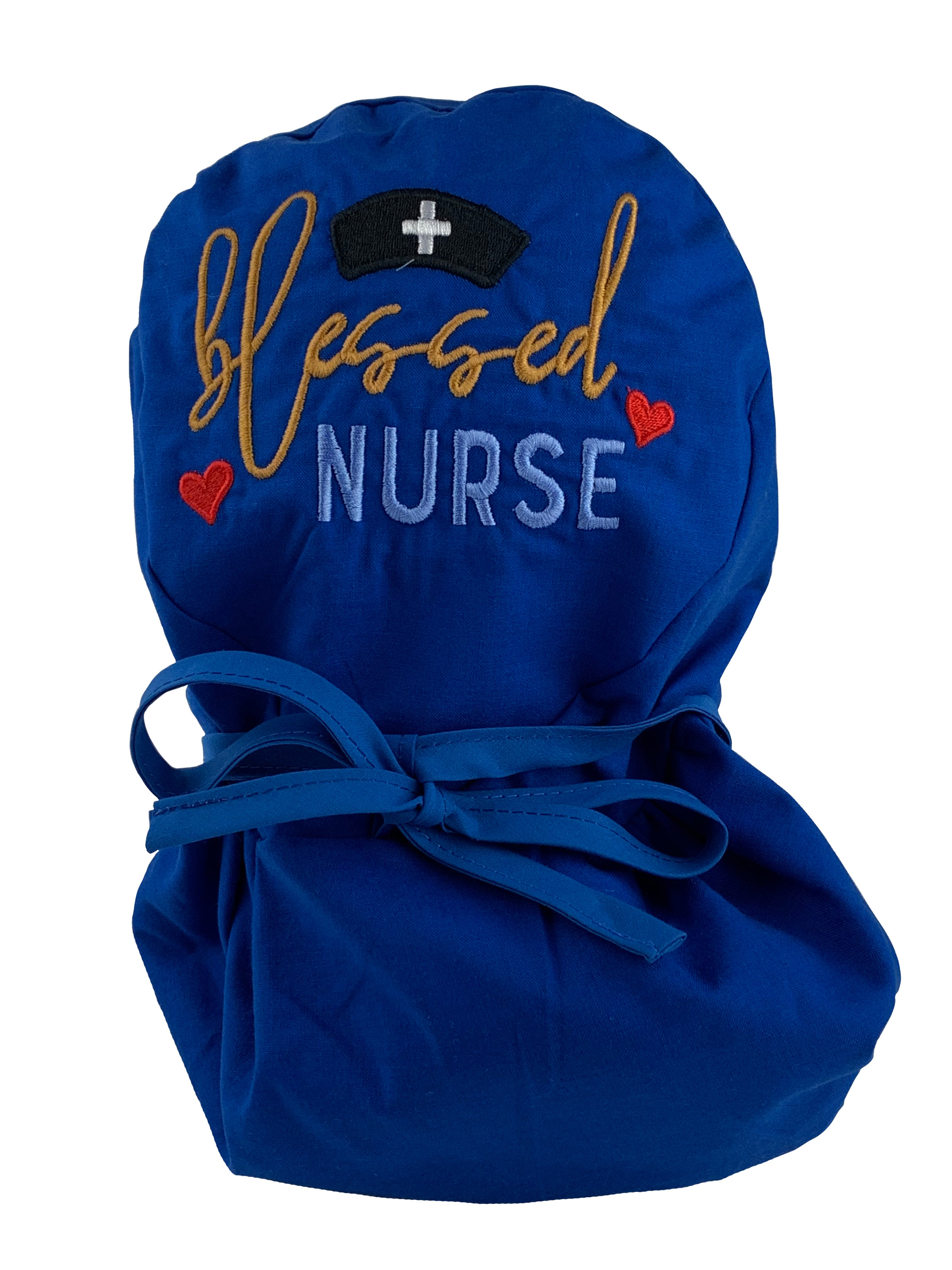 Ponytail Scrub Cap - Blessed Nurse