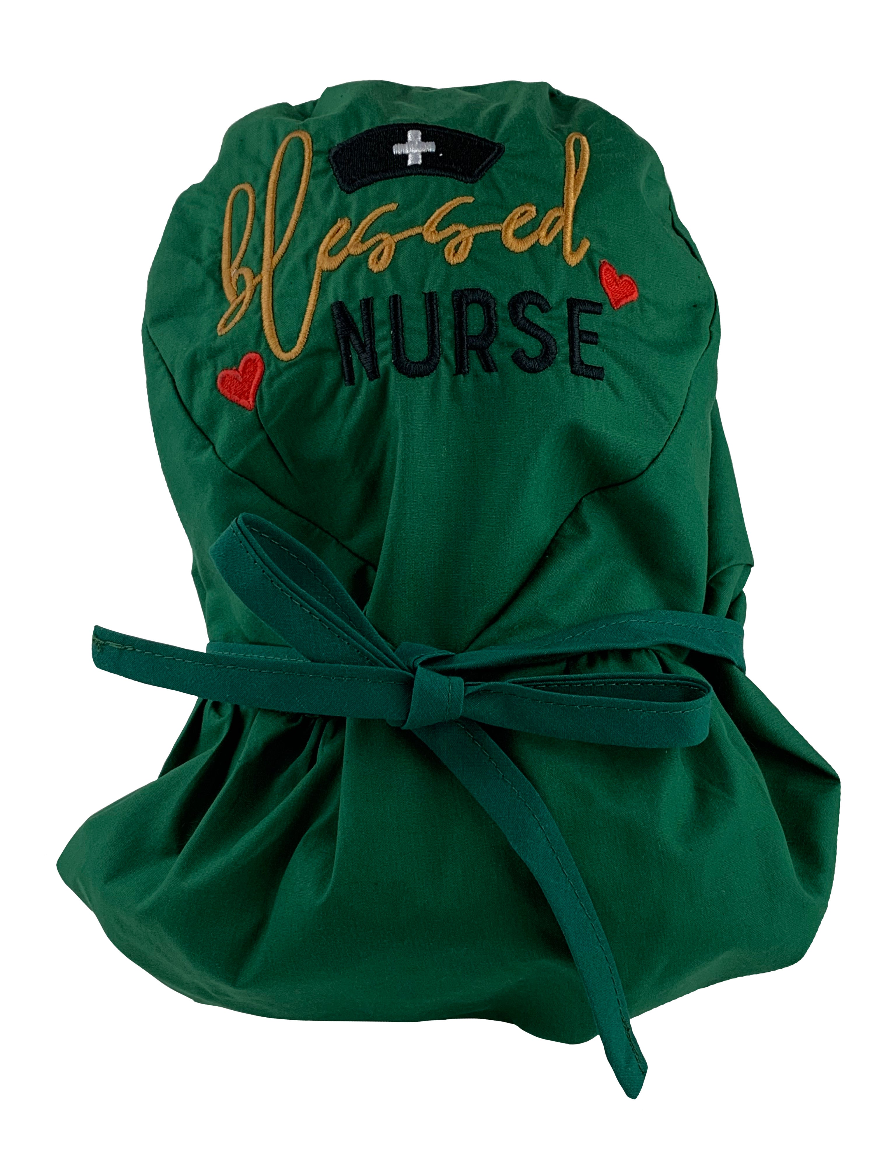 Ponytail Scrub Cap - Blessed Nurse