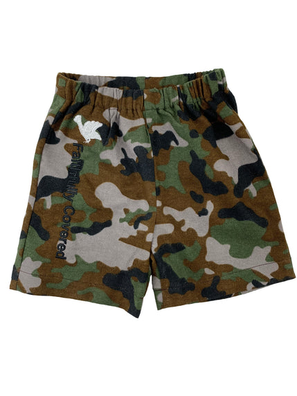 Embroidered Baby Camouflage Shorts