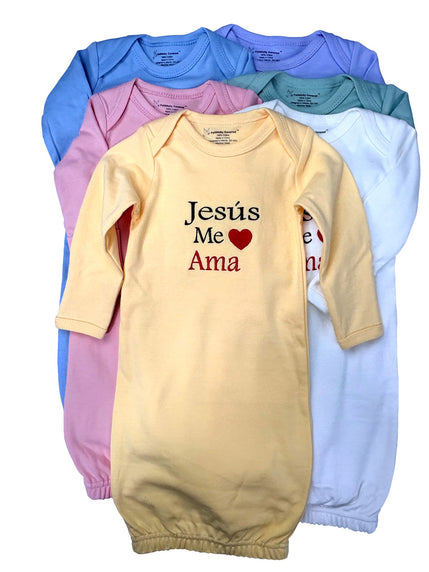Camisón de bebé bordado - Jesús Me Ama