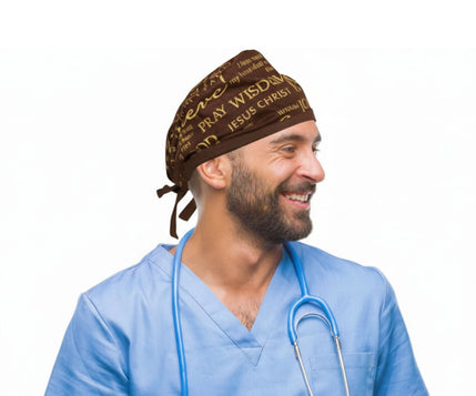 Inspirational Words Unisex Scrub Caps—Rejoice