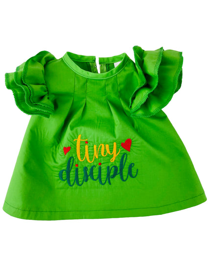 Embroidered Baby Summer Dress with Panty - Tiny Disciple