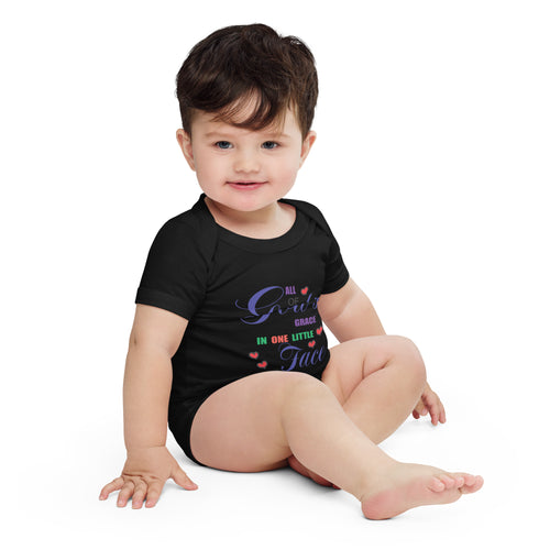 Baby short sleeve one piece - God's Grace