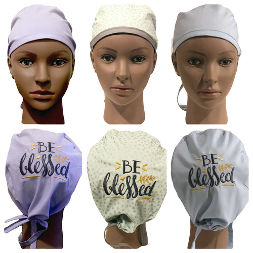 Inspirational Words Unisex Scrub Caps—Rejoice – Faithfully Covered