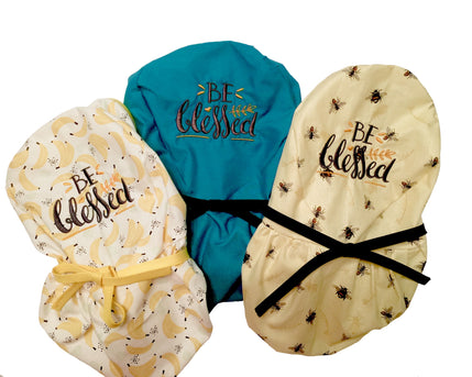 Ponytail Scrub Cap - Be Blessed