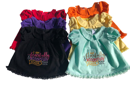 Embroidered Baby Dress with Panty - Fearfully and Wonderfully Made