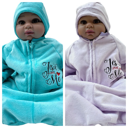 Newborn Baby Bunting Set - Jesus Loves Me