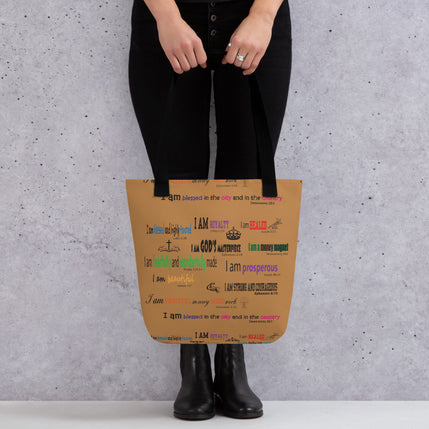 Tote bag - I Am - Taupe