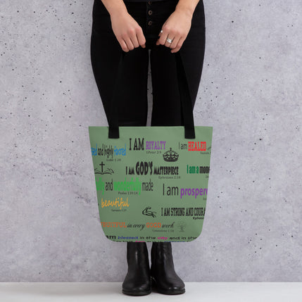 Tote bag - I Am - Green