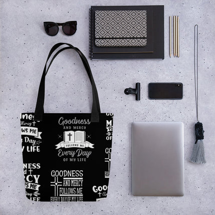 Tote bag - Goodness and Mercy - Black