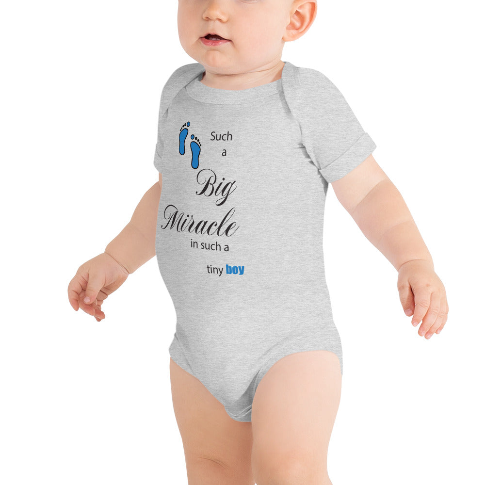 Baby Short Sleeve One Piece Miracle Baby Boy