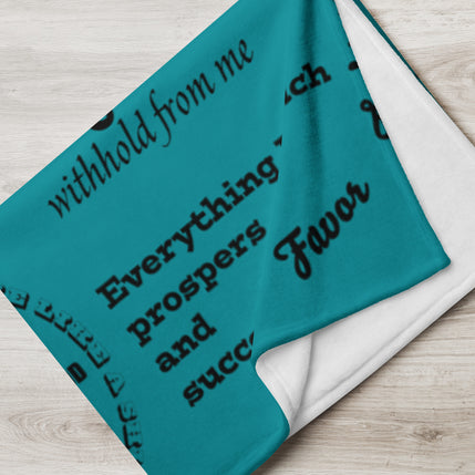 Throw Blanket - Favor - Turquoise
